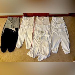 Youth baseball pants lot.  All knickers style size YOUTH XL.